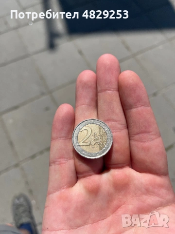 2 Euro coin France 2001, missminting errors, rare, снимка 2 - Столчета за хранене - 54606252