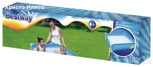 Детски сглобяем басейн BESTWAY 122 х 122 х 30.54 см , снимка 3 - Басейни и аксесоари - 54519580