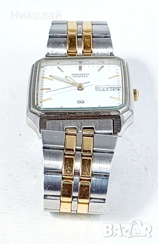 Seiko Quartz - мъжки кварцов часовник, снимка 5 - Мъжки - 54892323