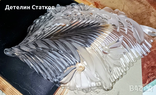 Стъклено плато, снимка 9 - Чинии - 54348114