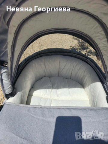 KIKKA BOO Комбинирана количка 3в1 IRENE LIGHT GREY, снимка 3 - Детски колички - 54778602