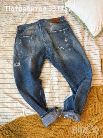 Zara мъжки скъсани дънки, снимка 4 - Дънки - 55654116