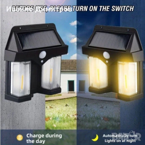 Външна соларна LED лампа CL-228, снимка 4 - Лед осветление - 54216367