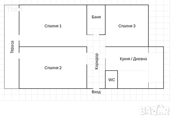 Четиристаен апартамент, снимка 12 - Апартаменти - 55155930