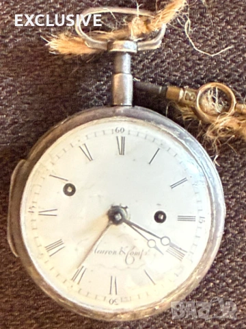 Швейцарски часовник с аларма на Meuron et Comp. 1780 година. Търг от 1 евро!!!, снимка 6 - Джобни - 54881309