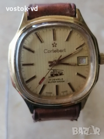 CORTEBERT 17 JEWELS - МЪЖКИ МЕХАНИЧЕН , снимка 2 - Антикварни и старинни предмети - 54421996