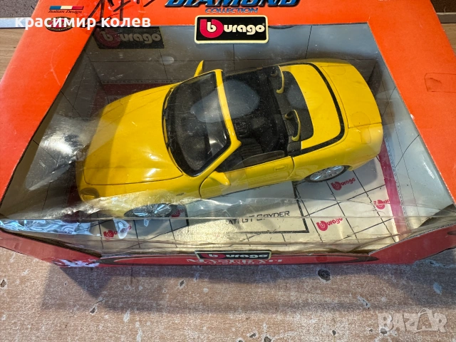 метален модел "MASERATI GT SPYDER"/1:18,Burago/, снимка 2 - Колекции - 55281776