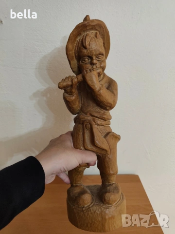 МАЙСТОРСКА ПЛАСТИКА (Овчарче с кавал), снимка 4 - Антикварни и старинни предмети - 54369337