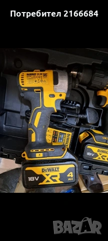 Комплект акумулаторни ударни винтоверти DeWALT DCK2060, 18 V, 4 Ah, с 2 батерии и зарядно, снимка 3 - Други инструменти - 54954461