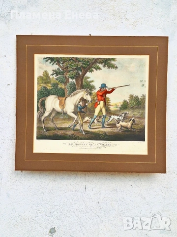 2 броя големи френски гравюри , снимка 2 - Картини - 54178538