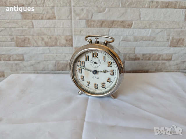 Стар френски часовник / будилник - JAZ - 1920"г., снимка 7 - Антикварни и старинни предмети - 54106111