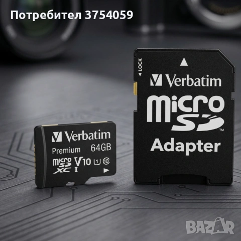 Micro CD карта памет 64GB - повече място за съхранение, снимка 2 - Карти памет - 55161361