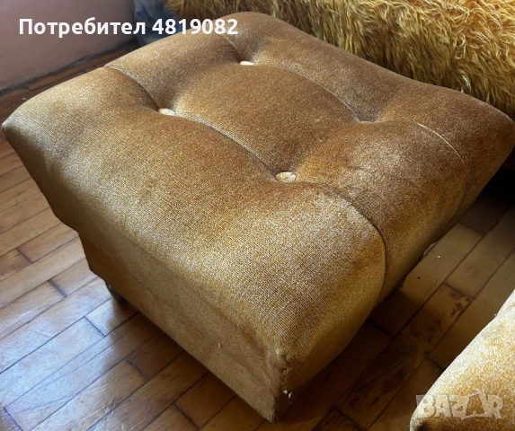 Холна гарнитура – разтегателен диван + 2 фотьойла + 2 табуретки, ЗАПАЗЕНА, снимка 7 - Дивани и мека мебел - 54443078