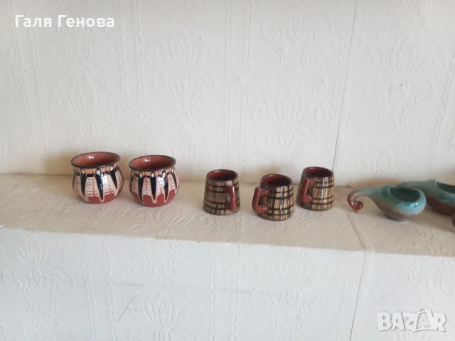 Керамични чаши за ракия , снимка 3 - Чаши - 55602984