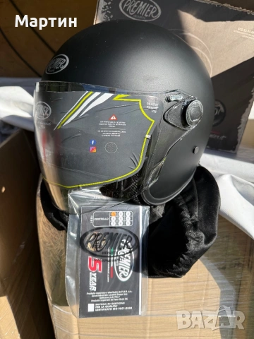 чисто нова каска PREMIER CASCO VANGARDE U9 черна, размер XL, снимка 2 - Аксесоари и консумативи - 54944594