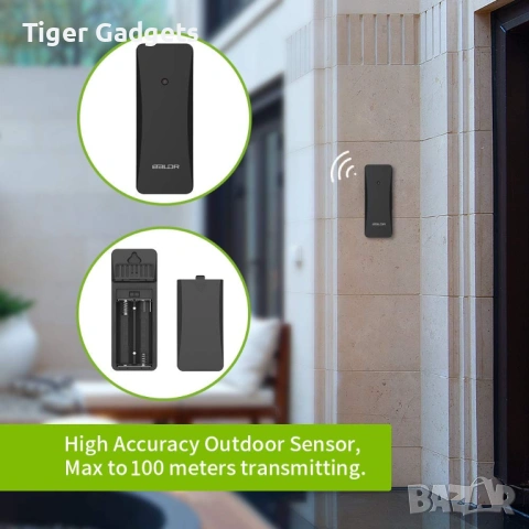 BALDR безжичен външен сензор за метеостанция температура влажност, на батерии, снимка 4 - Друга електроника - 54214555