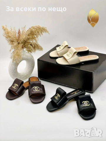 Chanel Дамски Чехли Шанел - Различни Цветове Код SK1644