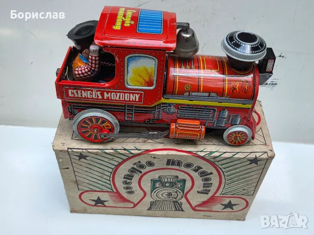 Метален локомотив - играчка от СОЦ, снимка 3 - Коли, камиони, мотори, писти - 55326884