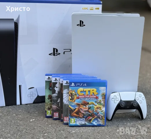 Конзола SONY PlayStation 5 PS5 825GB + 5 ИГРИ, Disc Edition, CFI-1016A, снимка 2 - PlayStation конзоли - 55633499