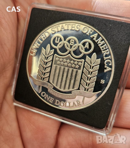 1 Долар 1992 САЩ - сребро , снимка 3 - Нумизматика и бонистика - 54347462