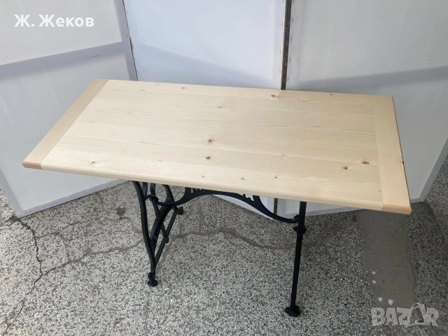 Уникална маса с оригинална чугунена основа DÜRKOPP, снимка 6 - Маси - 55077883