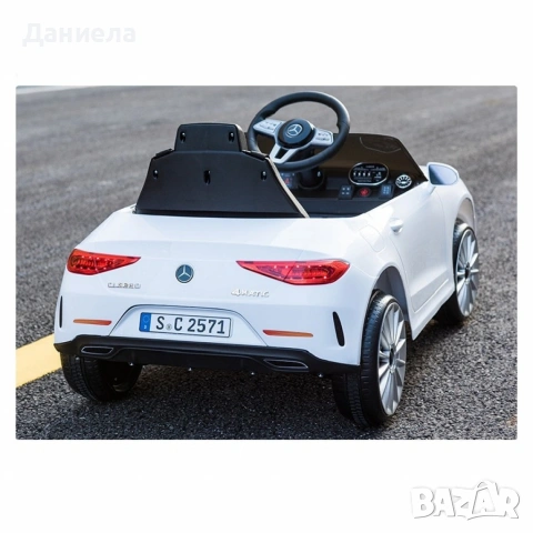 Акумулаторна кола Mercedes Benz CLS350 с кожена седалка 12V, снимка 8 - Детски велосипеди, триколки и коли - 54970218