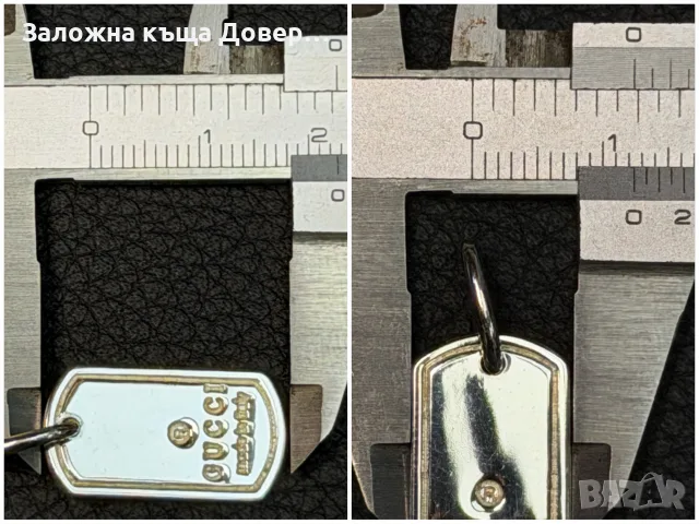 Оригинална сребърна плочка silver GUCCI italy чисто нова 925 сребро медальон , снимка 9 - Колиета, медальони, синджири - 55426238