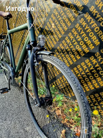 Градски-трекинг велосипед Btwin Hoprider 500, снимка 8 - Велосипеди - 55406619