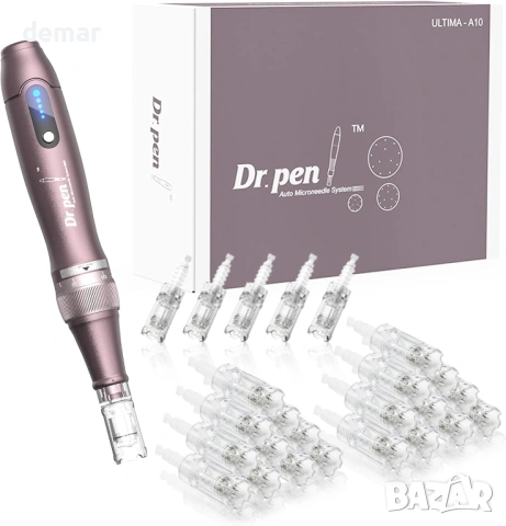 Професионална писалка за микронидлинг Dr. Pen A10 с 25 резервни патрона