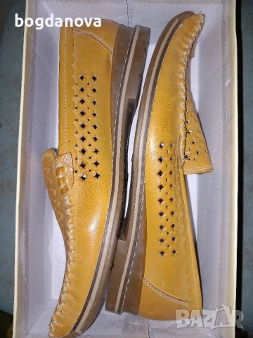 Чисто нови дамски мокасини от естествена кожа, снимка 9 - Дамски ежедневни обувки - 54035250