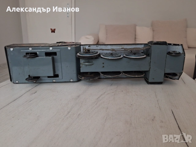 Японска,ламаринена играчка локомотив, снимка 11 - Колекции - 54806678