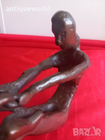 Henry Moore Бронзова Статуетка Пластика "Майка с Дете", снимка 3 - Антикварни и старинни предмети - 54200641