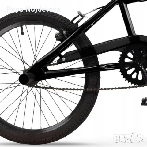 BMX велосипед TOIMSA Full Black 20” – Черен freestyle BMX с 360° ротор и V-Brake