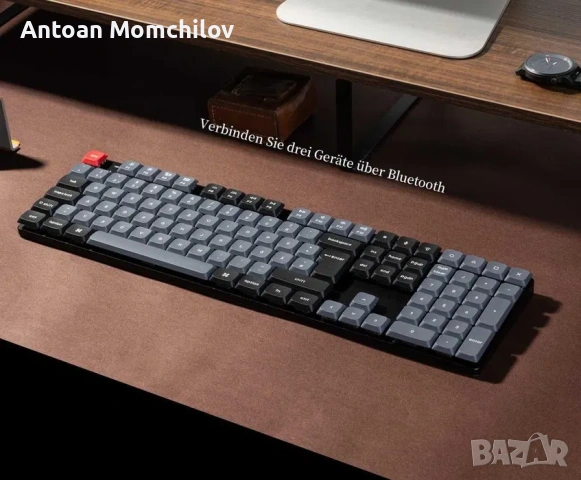 Механична клавиатура Keychron K5 Pro DE-ISO Brown, снимка 3 - Клавиатури и мишки - 54824013