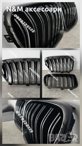 Двойни Бъбреци BMW M Performance Черен Гланц E46 E60 E70 E39 E90 F30 F10 F25 F15, снимка 6 - Аксесоари и консумативи - 55688782