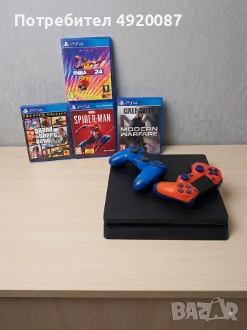 PlayStation 4 slim 500GB izplozvan no e kato chisto nov nema problem vsickio mu e ok top PlayStation