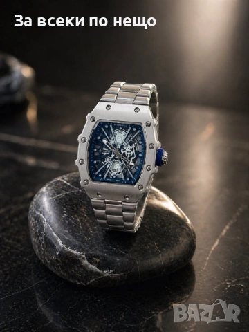 Richard Mille Мъжки Луксозен Часовник С Кварцов Механизъм С Кутия Код Gentlemen Legacy71