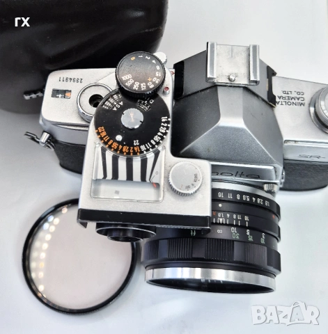 Minolta SR-1 с Rokkor-PF 55mm f/1.8, SR-Meter-2, снимка 2 - Фотоапарати - 54665518