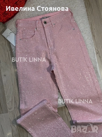 Дънки камъни розови, снимка 6 - Дънки - 54013072