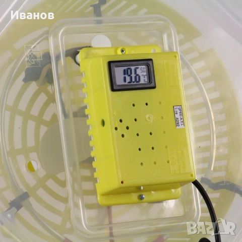 Инкубатори Клео 5 DTH, с термометър, влагомер, люлка и ваничка за вода, снимка 4 - За птици - 55168348