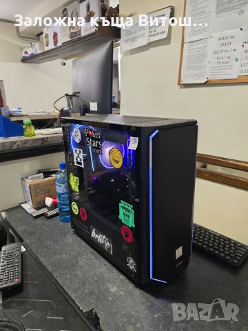 Геймърски компютър Intel i5 11600K 12 CPUs 3.9GHz Nvidia GeForce RTX 3060TI 16 GB RAM 1TB SSD