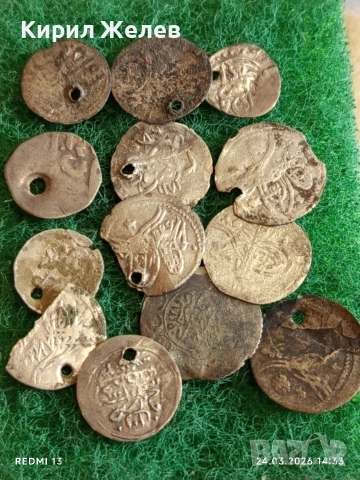 Лот сребърни монети 13 броя продупчени за носия, забрадка Колекция 54364, снимка 6 - Нумизматика и бонистика - 53960472