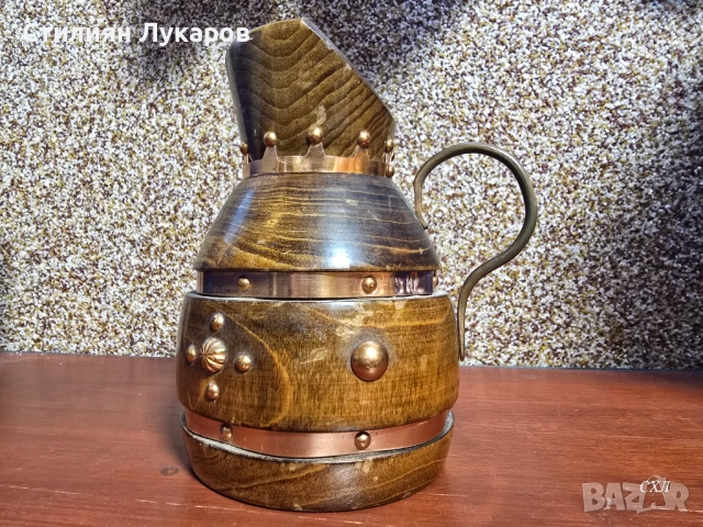 Лот медни антики - кана, амфора, вазичка, парфюмник, мастилница, снимка 3 - Антикварни и старинни предмети - 54574405
