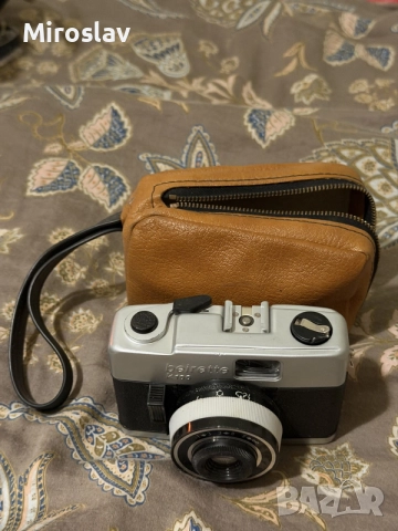 Ретро фотоапарат Beirette K100 (ГДР) немски лентов - с кожен калъф, снимка 2 - Антикварни и старинни предмети - 55213406