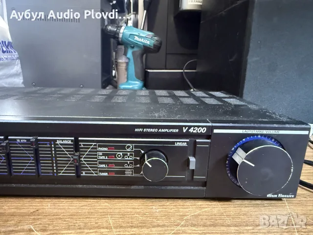 Стерео усилвател Grundig V4200, снимка 4 - Ресийвъри, усилватели, смесителни пултове - 55366030
