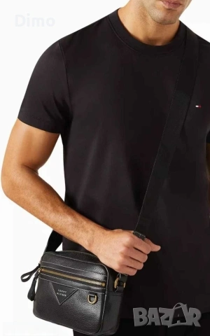 Мъжка чанта от естествена кожа Tommy Hilfiger , снимка 3 - Чанти - 54236481