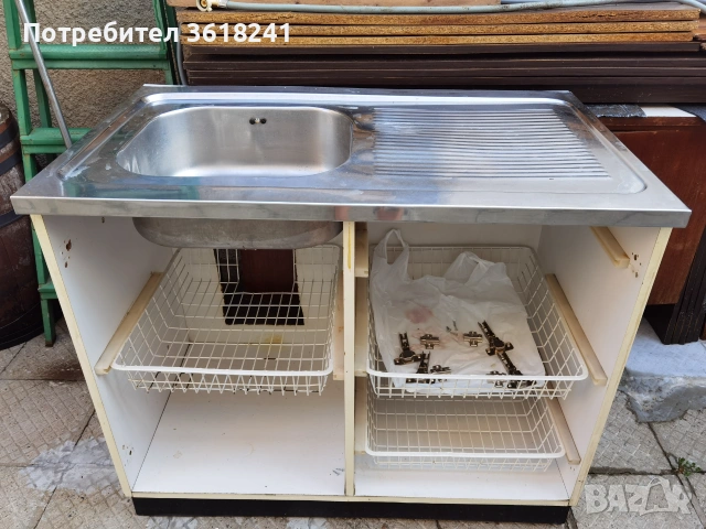Продавам използван кухненски шкаф със мивка, снимка 5 - Други - 55140383