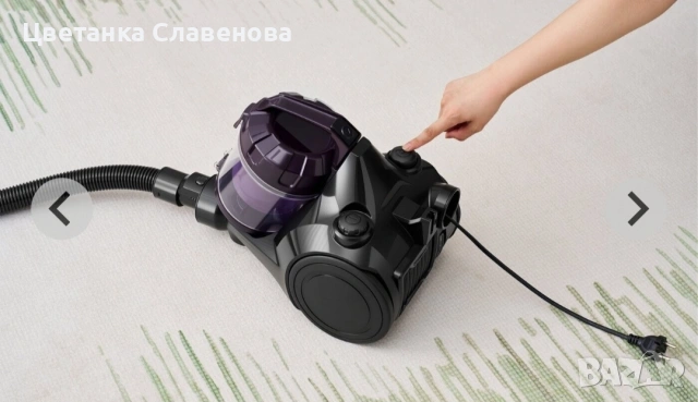 Прахосмукачка без торба Hanseatic Циклонна технология, HEPA H12 филтър, 9мкабел, снимка 6 - Прахосмукачки - 55060427