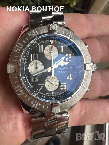 Breitling Avenger II Black Dial 48mm Stainless Steel Mens, снимка 8 - Мъжки - 54417501