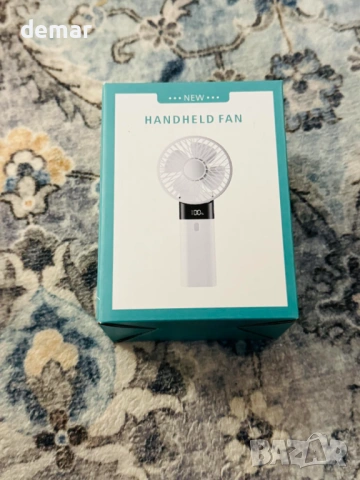 Мини преносим вентилатор с акумулаторна батерия, снимка 2 - Вентилатори - 54108931